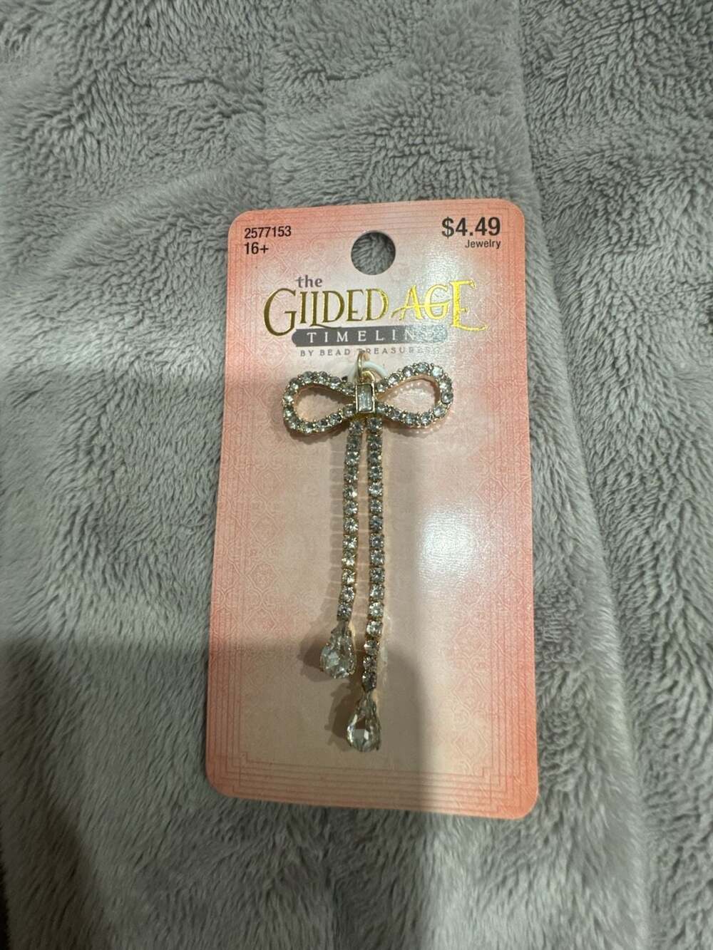 Rhinestone Bow Pendant